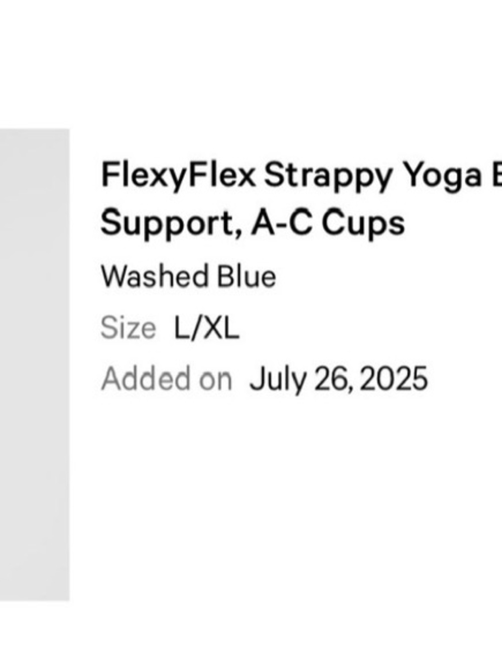 Lululemon FlexyFlex Strappy Yoga Bra *Light Support, A-C Cups
Washed Blue - Picture 9 of 9